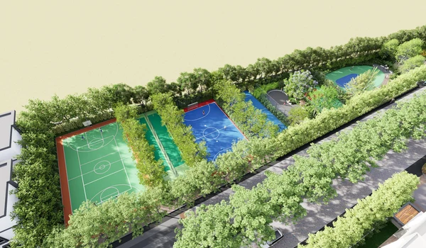 Auro Unnathi Aerial View of Sports Court